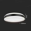 Lubinis šviestuvas 24W LED paviršinis šviestuvas, juodas, 4000K
