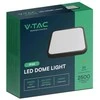 Sieninis šviestuvas V-tac 24W LED paviršinis šviestuvas, kvadratinis, juodu korpusu, 4000K, IP44