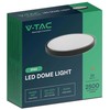 Sieninis šviestuvas 24W LED paviršinis šviestuvas, juodu korpusu, 6500K, IP44