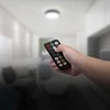 Sieninis šviestuvas V-tac 24W LED paviršinis šviestuvas, juodu korpusu, 4000K, IP44, su judesio davikliu