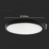 Lubinis šviestuvas V-tac 24W LED paviršinis šviestuvas, juodu korpusu, 4000K, IP44