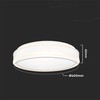 Lubinis šviestuvas V-tac 38W LED paviršinis šviestuvas, baltas, 4000K