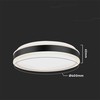 Lubinis šviestuvas V-tac 38W LED paviršinis šviestuvas, juodas, 4000K