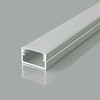 V-tac LED paviršinis profilis su dangteliu, sidabro sp., 2000x17x10mm