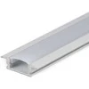 Sieninis šviestuvas LED įleidžiamas profilis V-TAC, su dangteliu ir užbaigimais, baltas, 2000x24.7x7mm