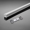 LED paviršinis profilis V-TAC, su dangteliu ir užbaigimais, baltas, 2000x17.2x15.5mm
