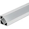 LED kampinis profilis V-TAC, su dangteliu ir užbaigimais, baltas, 2000x19x19mm