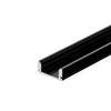 V-tac LED paviršinis profilis, juodas, 2m, su dangteliu ir montavimo priedais