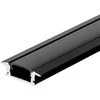 V-tac LED įleidžiamas profilis, juodas, 2m, su dangteliu ir montavimo priedais