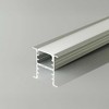 LED įleidžiamas profilis su dangteliu, sidabro sp., 2000x14.8x10mm