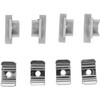 LED įleidžiamas profilis su dangteliu, sidabro sp., 2000x13.2x7mm