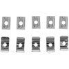 LED paviršinis profilis su dangteliu, sidabro sp., 2000x14.8x10mm