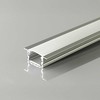 LED įleidžiamas profilis su dangteliu, sidabro sp., 2000x13.2x7mm