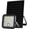 V-tac 10W LED prožektorius su saulės baterija ir judesio davikliu, juodas, 4000/6000K