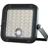 V-tac 10W LED prožektorius su saulės baterija ir judesio davikliu, juodas, 4000/6000K