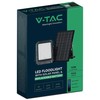 V-tac 10W LED prožektorius su saulės baterija, juodas, 4000K