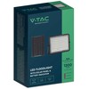 V-tac 15W LED prožektorius su saulės baterija, juodas, 4000K