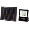V-tac 16W LED prožektorius su saulės baterija, juodas, 4000K