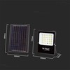 V-tac 20W LED prožektorius su saulės baterija, juodas, 4000K