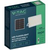 V-tac 30W LED prožektorius su saulės baterija, baltas, 4000K