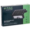 5W LED prožektorius V-TAC, 4000K (natūraliai balta), juodas, su saulės baterija