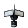 18W LED juodas prožektorius su judesio davikliu V-TAC (SMD LED), WIFI, kamera, 6000K