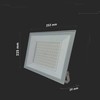 V-tac 100W LED prožektorius, baltas, 6500K