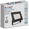 V-tac 100W LED prožektorius, juodas, 4000K
