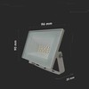 V-tac 10W LED prožektorius, baltas, 6500K