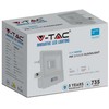10W LED prožektorius V-TAC, baltu korpusu, 4000K, su judesio davikliu