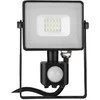 10W LED prožektorius V-TAC, 6400K (šaltai balta), su judesio davikliu, juodu korpusu, SAMSUNG LED chip