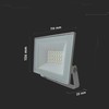 V-tac 20W LED prožektorius, baltas, 6500K