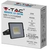 V-tac 20W LED prožektorius, juodu korpusu, 6500K, IP65
