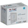 Samsung 30W LED prožektorius V-TAC, baltu korpusu, 6500K, su judesio davikliu