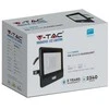 30W LED prožektorius V-TAC, juodu korpusu, 6500K, su judesio davikliu