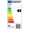 V-tac 50W LED prožektorius, juodu korpusu, 6500K