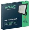 V-tac 50W LED prožektorius, juodas, 6500K