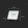 50W LED prožektorius, juodas, 4000K, SAMSUNG CHIP