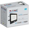 Samsung 50W LED prožektorius V-TAC, juodas, 4000K, su PIR judesio davikliu