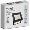 V-tac 50W LED prožektorius, juodas, 4000K