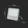 V-tac 50W LED prožektorius, juodas, 6500K, CREE LED chip