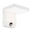 V-tac 17W LED sieninis lauko šviestuvas, baltas, 3000K, IP65, su judesio davikliu