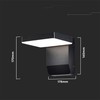 Sieninis šviestuvas V-tac 17W LED sieninis lauko šviestuvas, juodas, 4000K, IP65