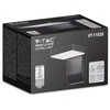 V-tac 17W LED sieninis lauko šviestuvas, juodas, 3000K, IP65