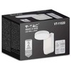 V-tac 17W LED sieninis lauko šviestuvas, baltas, 4000K, IP65