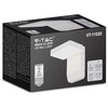 V-tac 17W LED sieninis lauko šviestuvas, baltas, 4000K, IP65