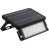 10W LED prožektorius V-TAC, 4000K (natūraliai balta), juodas, su saulės baterija