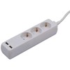 Ilgintuvas 3-vietis V-TAC, 2usb jungtys, 3G1.5MM2 X 1.5M, baltas