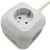 Ilgintuvas 4-vietis V-TAC, 2usb jungtys, 3G1.5MM2 X1.4M, baltas, kubo formos
