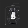 V-tac 0,5W LED įkraunamas šviestuvas su saulės baterija, juodas, 2700K, belaidis